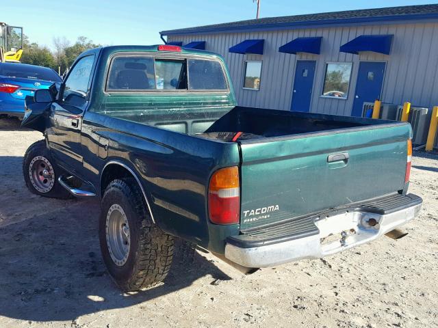 4TANM92N3XZ492743 - 1999 TOYOTA TACOMA PRE GREEN photo 3