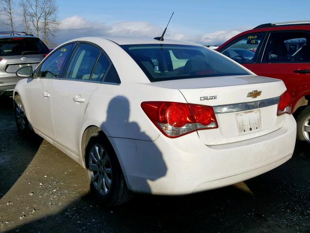 1G1PC5SH9B7153307 - 2011 CHEVROLET CRUZE LS WHITE photo 3