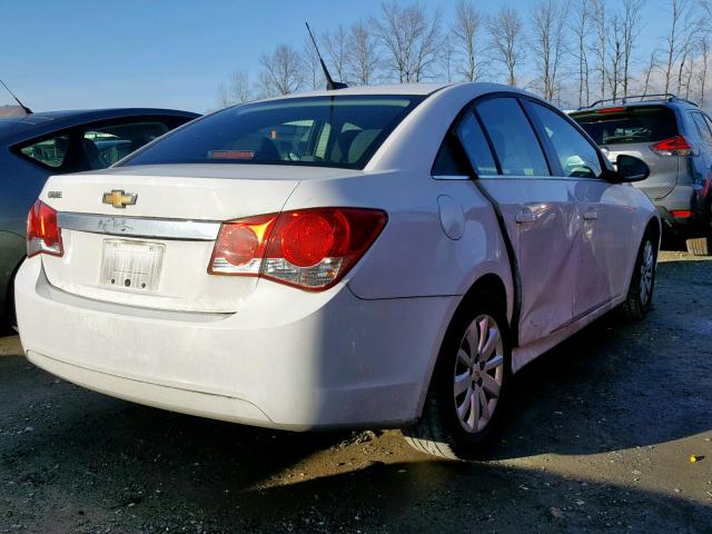 1G1PC5SH9B7153307 - 2011 CHEVROLET CRUZE LS WHITE photo 4