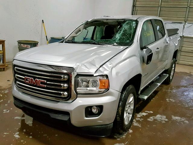 1GTG6CE37G1370108 - 2016 GMC CANYON SLE SILVER photo 2