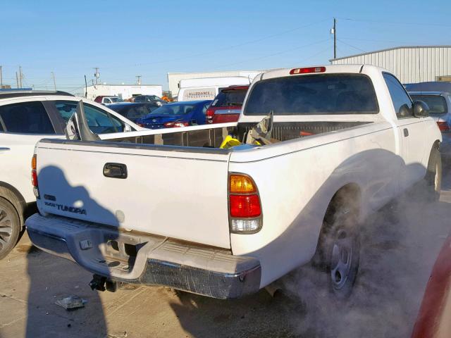 5TBJN32141S167630 - 2001 TOYOTA TUNDRA WHITE photo 4