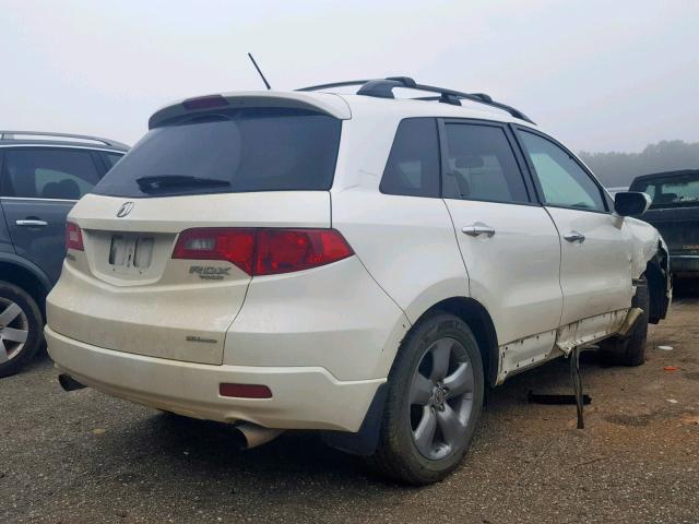 5J8TB18257A009950 - 2007 ACURA RDX WHITE photo 4