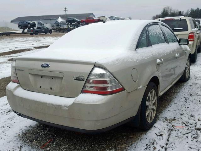 1FAHP24W38G151853 - 2008 FORD TAURUS SEL SILVER photo 4