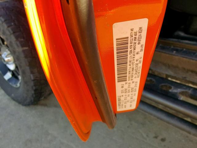 1C4AJWAG5DL501602 - 2013 JEEP WRANGLER S ORANGE photo 10