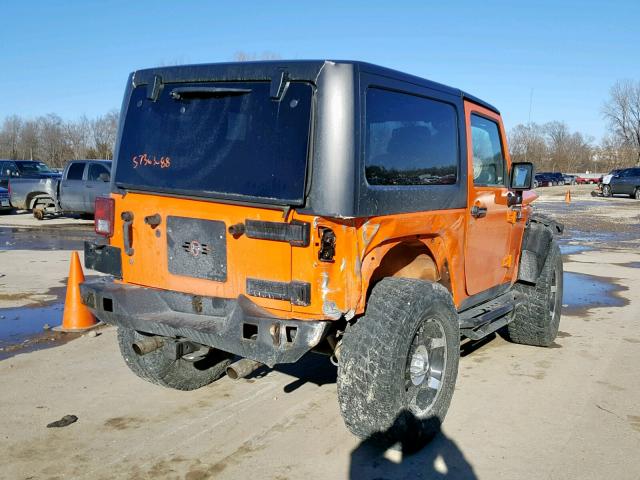 1C4AJWAG5DL501602 - 2013 JEEP WRANGLER S ORANGE photo 4