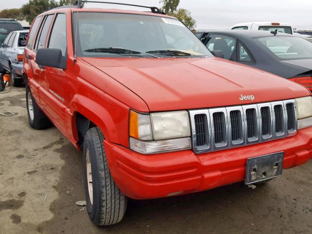 1J4FX48S9WC218457 - 1998 JEEP GRAND CHER RED photo 1