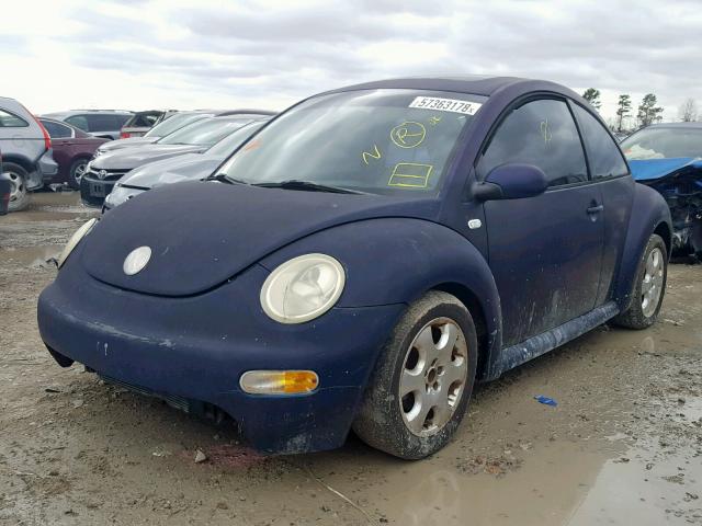 3VWCK21C33M429434 - 2003 VOLKSWAGEN NEW BEETLE BLUE photo 2