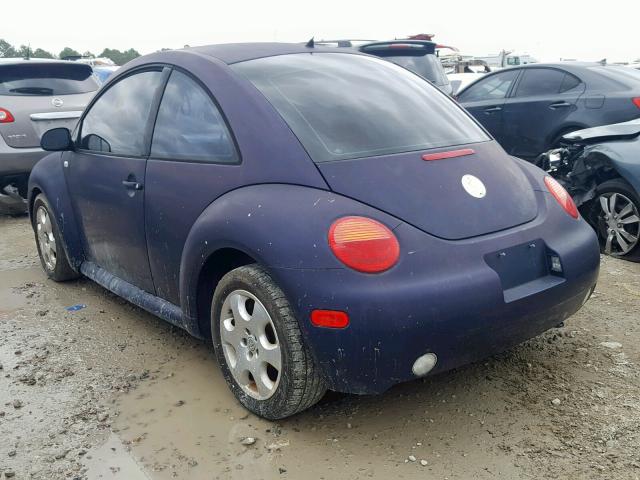 3VWCK21C33M429434 - 2003 VOLKSWAGEN NEW BEETLE BLUE photo 3