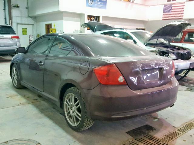 JTKDE177370200935 - 2007 TOYOTA SCION TC 栗色 照片 3
