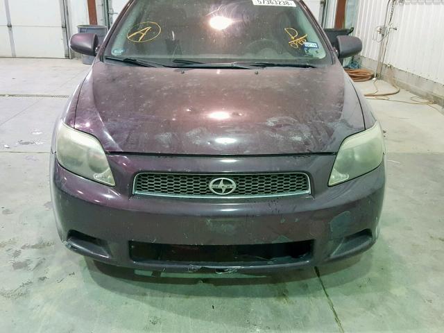 JTKDE177370200935 - 2007 TOYOTA SCION TC 栗色 照片 9