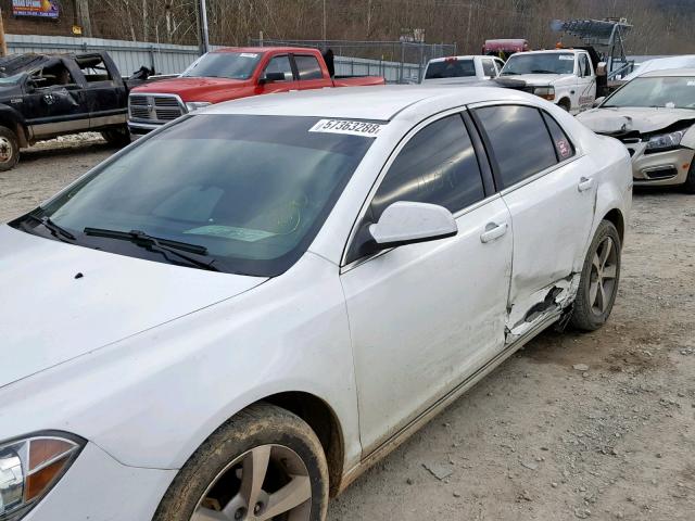 1G1ZC5EU7BF121236 - 2011 CHEVROLET MALIBU 1LT თეთრი ფოტო 9