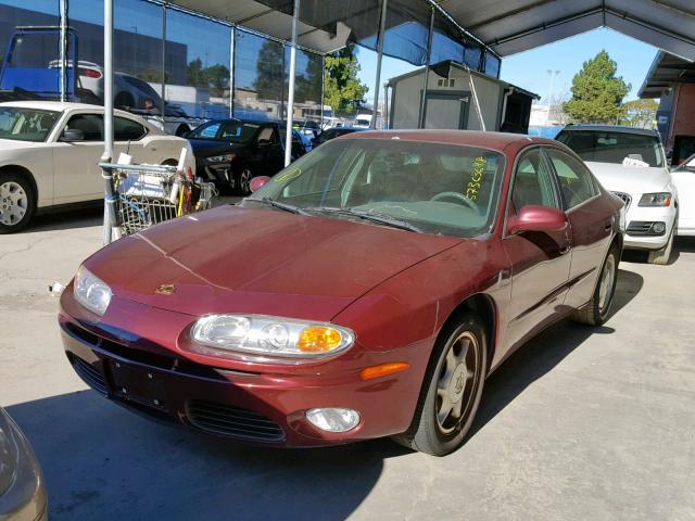 1G3GS64C514129541 - 2001 OLDSMOBILE AURORA 4.0 BURGUNDY photo 2