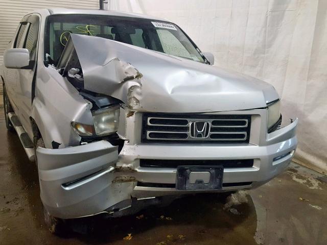 2HJYK16586H521392 - 2006 HONDA RIDGELINE SILVER photo 9