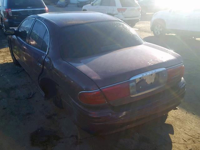 1G4HP54K344135538 - 2004 BUICK LESABRE CU BURGUNDY photo 3