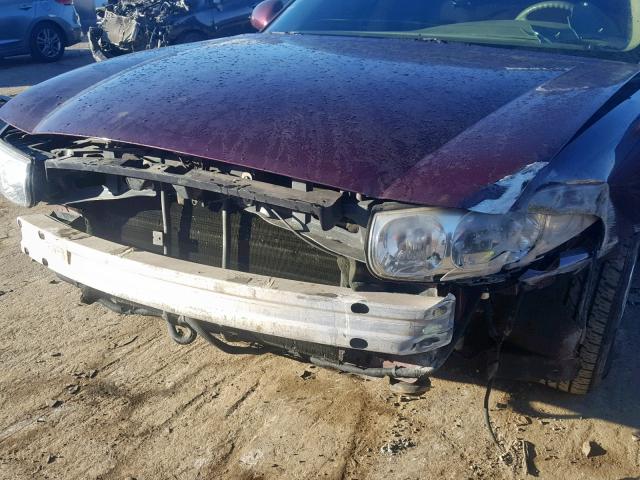 1G4HP54K344135538 - 2004 BUICK LESABRE CU BURGUNDY photo 9