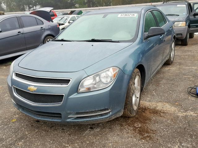 1G1ZG57B59F151099 - 2009 CHEVROLET MALIBU LS Көк фото 2