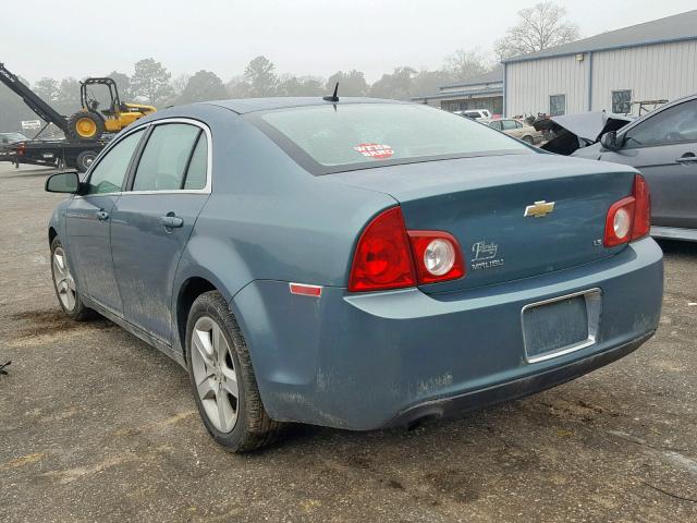 1G1ZG57B59F151099 - 2009 CHEVROLET MALIBU LS Көк фото 3