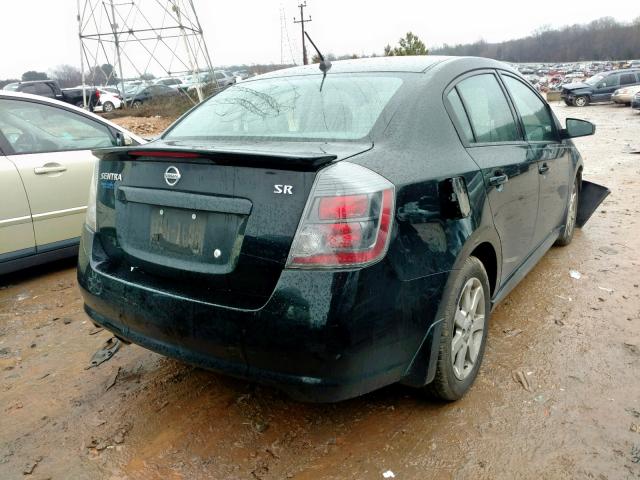 3N1AB6AP7CL660558 - 2012 NISSAN SENTRA 2.0 BLACK photo 4