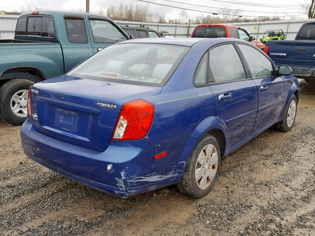 KL5JD56Z66K258294 - 2006 SUZUKI FORENZA BLUE photo 4