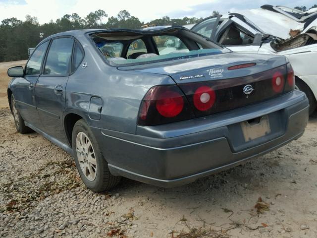 2G1WF52E059109028 - 2005 CHEVROLET IMPALA GRAY photo 3