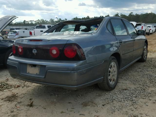 2G1WF52E059109028 - 2005 CHEVROLET IMPALA GRAY photo 4