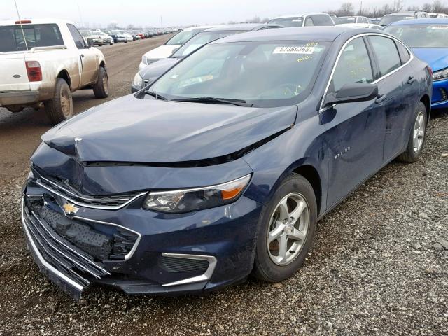 1G1ZB5STXGF328046 - 2016 CHEVROLET MALIBU LS BLUE photo 2