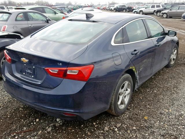 1G1ZB5STXGF328046 - 2016 CHEVROLET MALIBU LS BLUE photo 4
