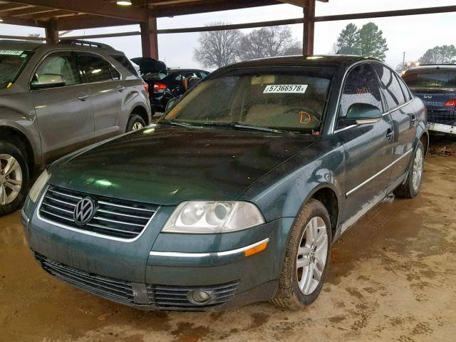 WVWAE63B45P022491 - 2005 VOLKSWAGEN PASSAT GLS GREEN photo 2