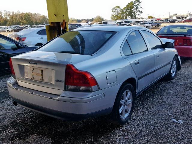 YV1RS61R822155544 - 2002 VOLVO S60 SILVER photo 4
