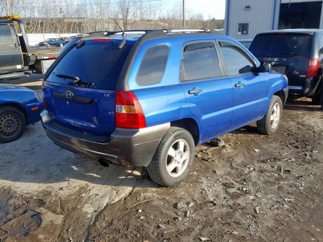 KNDJF724267160800 - 2006 KIA NEW SPORTA BLUE photo 4