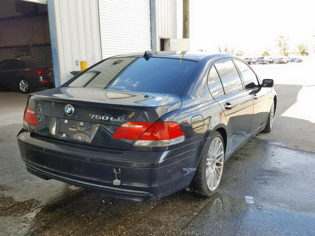 WBAHN83587DT72759 - 2007 BMW 750 BLACK photo 4