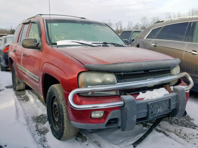 1GNDT13SX22501732 - 2002 CHEVROLET TRAILBLAZE MAROON photo 1