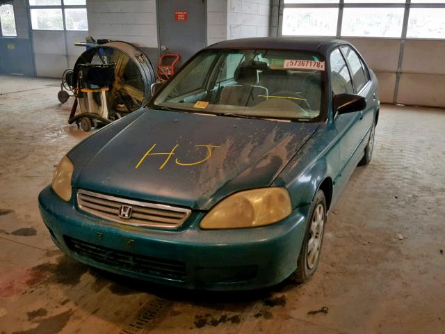 2HGEJ661XXH512829 - 1999 HONDA CIVIC BASE Yaşıl foto 2