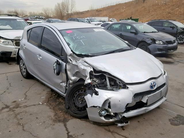 JTDKDTB39E1568013 - 2014 TOYOTA PRIUS C SILVER photo 1