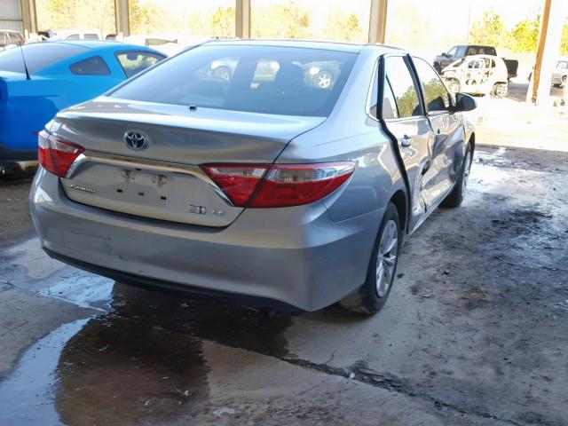 4T1BD1FK5FU157077 - 2015 TOYOTA CAMRY HYBR SILVER photo 4