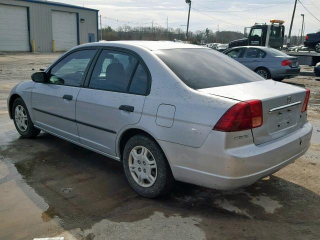 2HGES16281H589814 - 2001 HONDA CIVIC DX SILVER photo 3