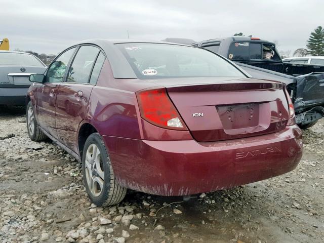 1G8AK52F93Z116756 - 2003 SATURN ION LEVEL BURGUNDY photo 3