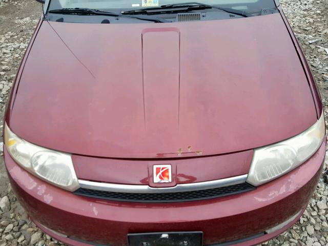 1G8AK52F93Z116756 - 2003 SATURN ION LEVEL BURGUNDY photo 7