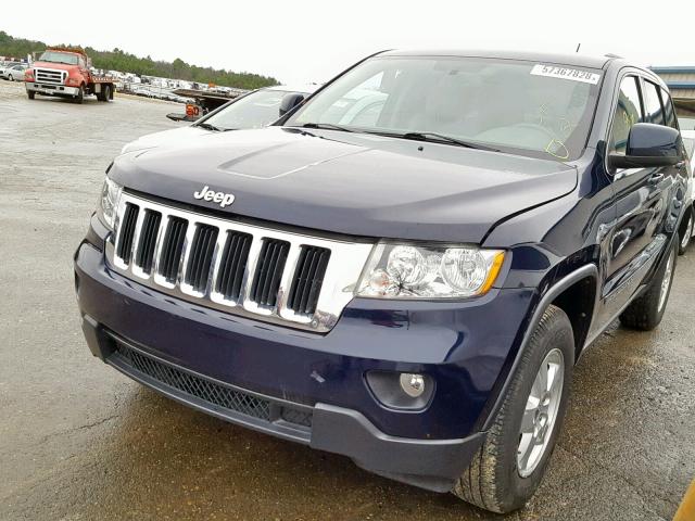 1C4RJEAG4CC311351 - 2012 JEEP GRAND CHER BLUE photo 2