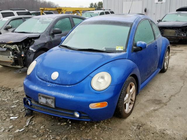 3VWCD31C05M400704 - 2005 VOLKSWAGEN NEW BEETLE BLUE photo 2