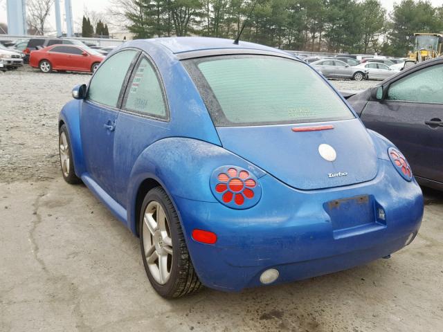 3VWCD31C05M400704 - 2005 VOLKSWAGEN NEW BEETLE BLUE photo 3