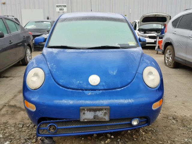 3VWCD31C05M400704 - 2005 VOLKSWAGEN NEW BEETLE BLUE photo 9