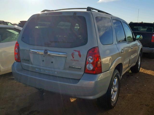 4F2CZ96185KM51714 - 2005 MAZDA TRIBUTE S TAN photo 4