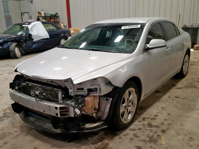 1G1ZH57B09F184301 - 2009 CHEVROLET MALIBU 1LT SILVER photo 2