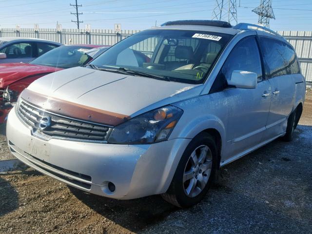 5N1BV28U47N140610 - 2007 NISSAN QUEST S SILVER photo 2