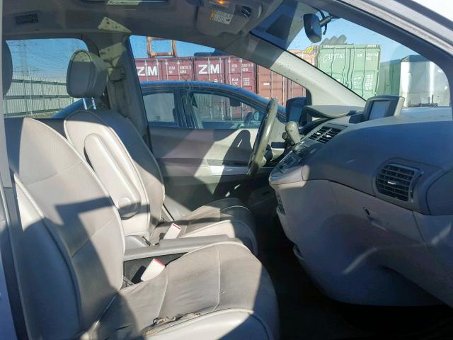 5N1BV28U47N140610 - 2007 NISSAN QUEST S SILVER photo 5