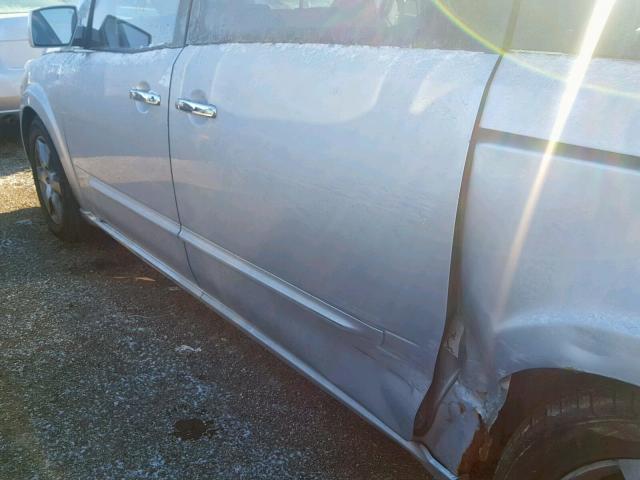 5N1BV28U47N140610 - 2007 NISSAN QUEST S SILVER photo 9