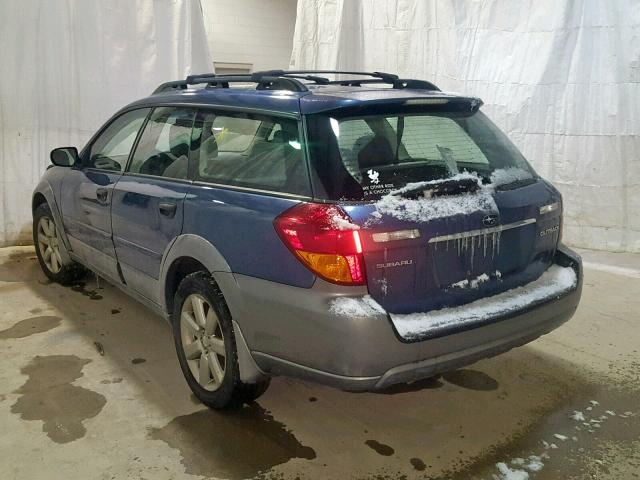 4S4BP61C067351602 - 2006 SUBARU LEGACY OUT BLUE photo 3