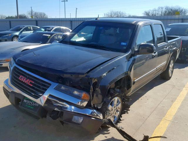 1GTCS13E498120175 - 2009 GMC CANYON BLACK photo 2