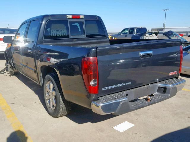 1GTCS13E498120175 - 2009 GMC CANYON BLACK photo 3